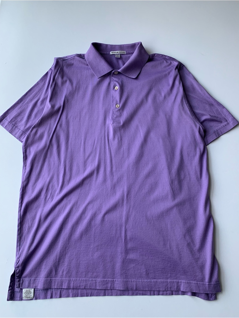 Peter Millar Men's Lavender Polo golf shirt Shirt size L